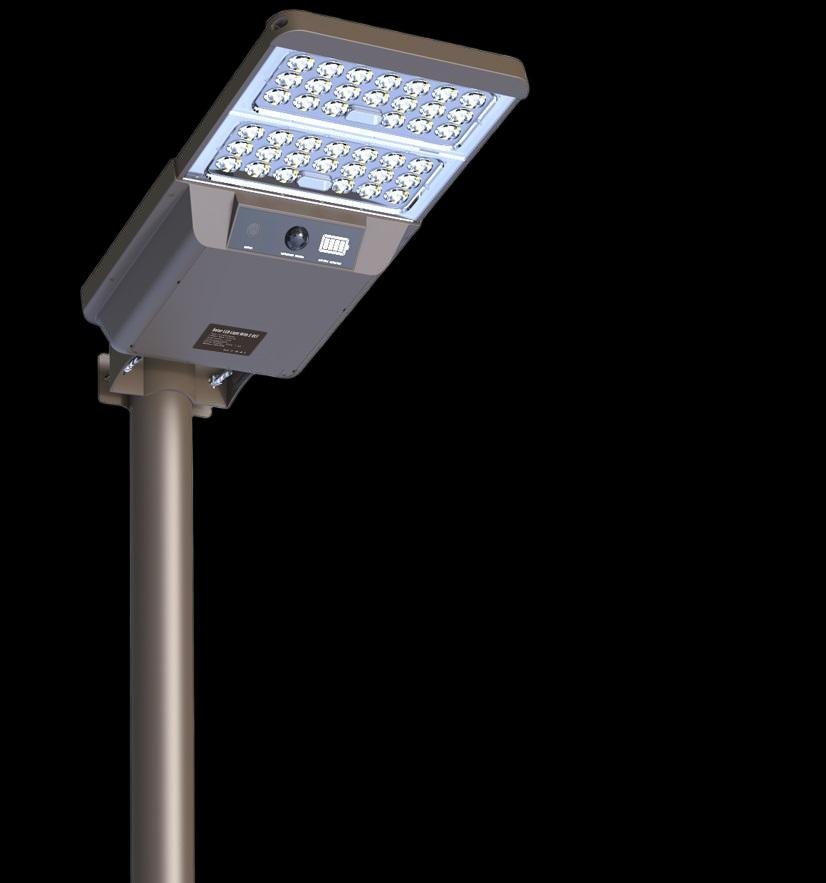 Solar flood light ELS-08 — 6’200 lm